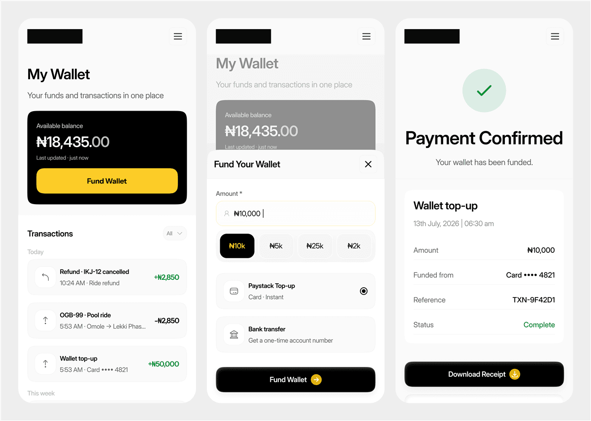 Citilink product interface design